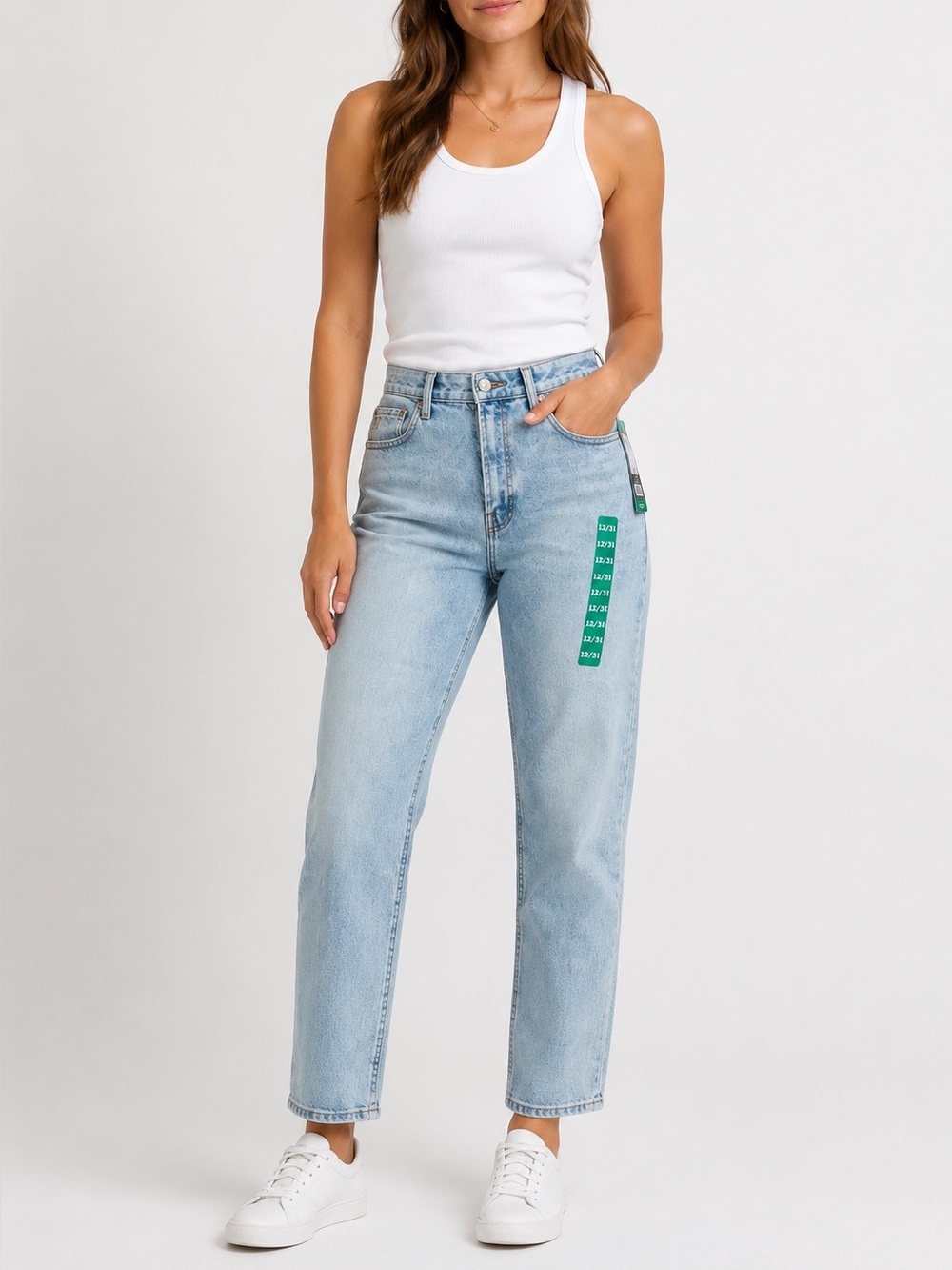 Frye Washed Light Blue Straight-Leg Jeans